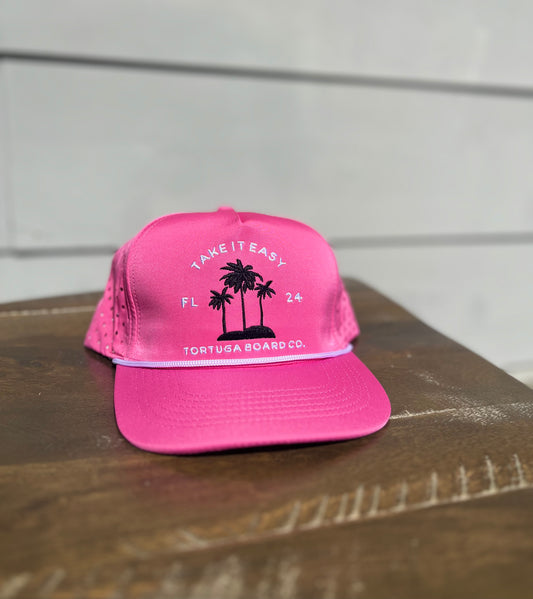 Take It Easy Hat - Pink