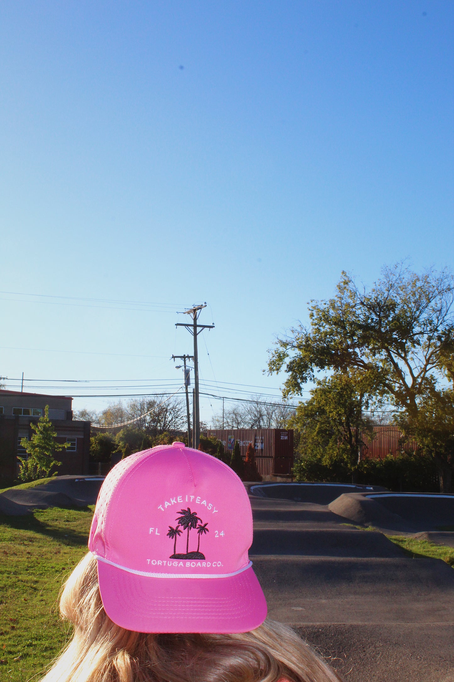 Take It Easy Hat - Pink