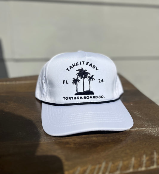 Take It Easy Hat - White